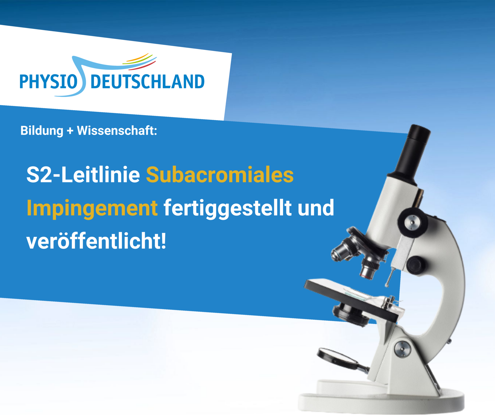 Kachel Leitlinie Subacromiales Impingement