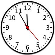 Uhr 5 vor zwölf