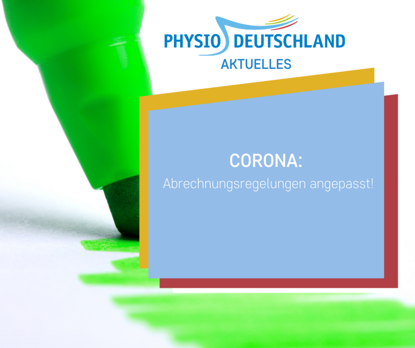 Kachel Corona Abrechnung